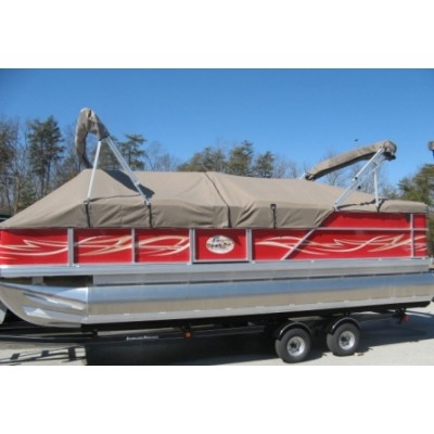 Pontunes - Custom-made Pontoon Boat Playpen Cover with Support System 